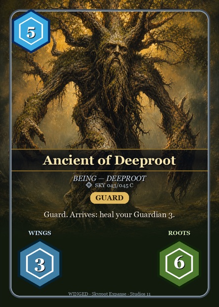 WINGED Karte Ancient of Deeproot