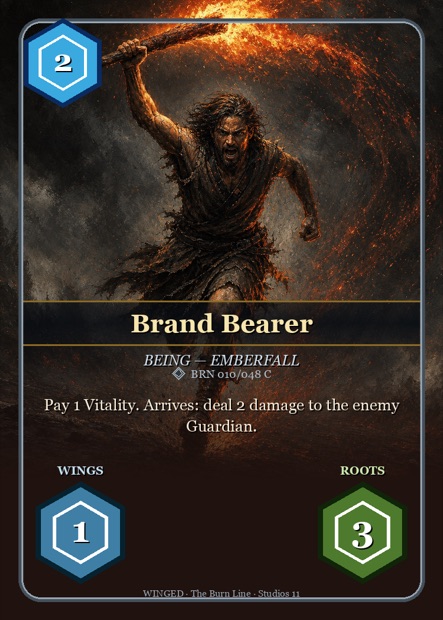 WINGED Karte Brand Bearer — Ember