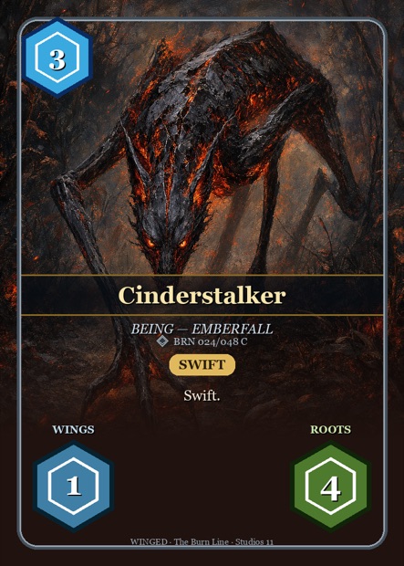 WINGED Karte Cinderstalker — Ember
