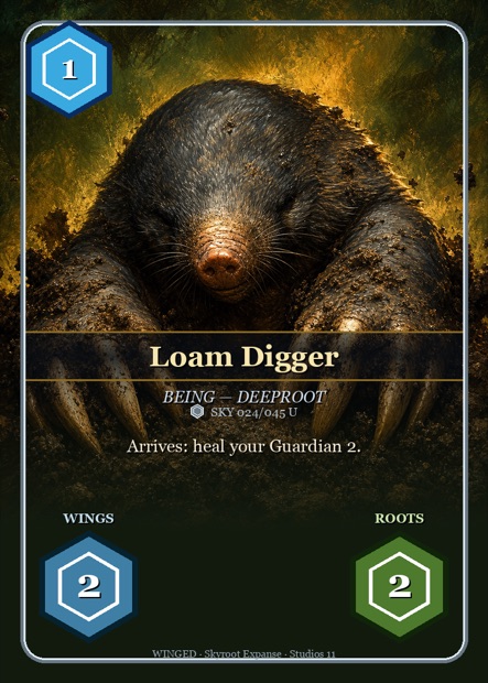 WINGED Karte Loam Digger