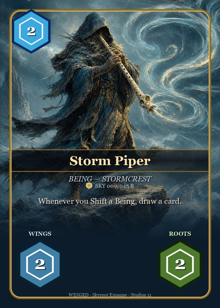 WINGED Karte Storm Piper — Stormcrest