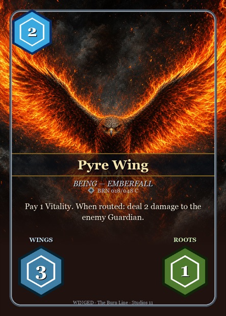 WINGED Karte Pyre Wing — Ember