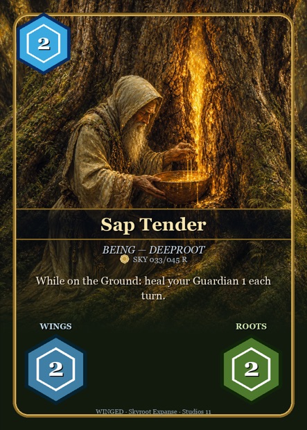 WINGED Karte Sap Tender — Deeproot