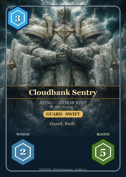WINGED Karte Cloudbank Sentry