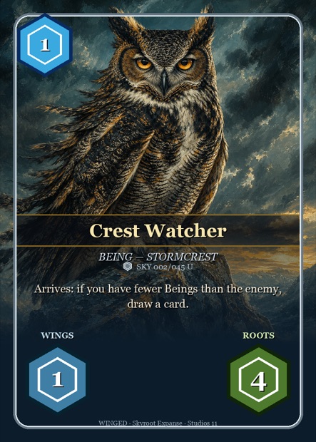 WINGED Karte Crest Watcher